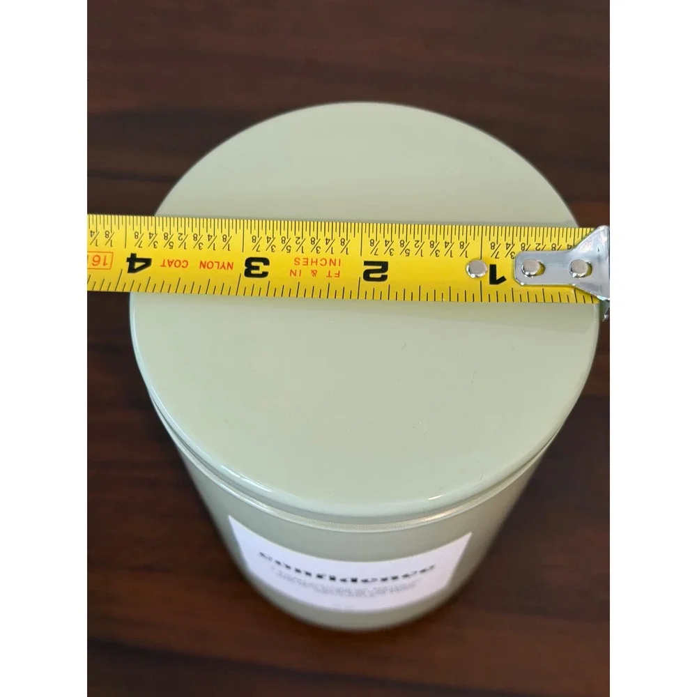 Place & Time Confidence Sparkling Pear Bellini 19oz Sage Green Jar Candle NEW